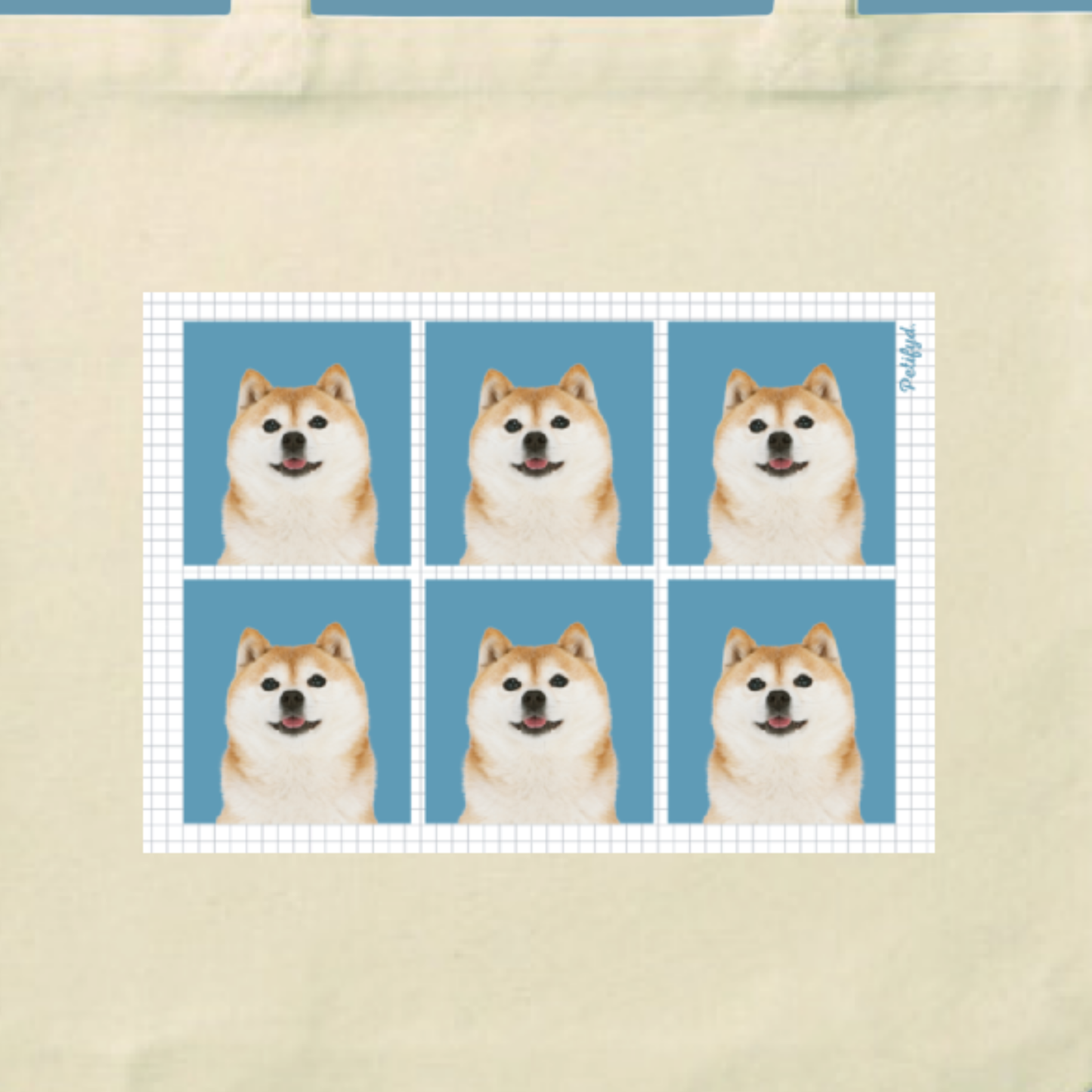 証明写真風:ペットの写真からつくるオリジナルトートバッグ