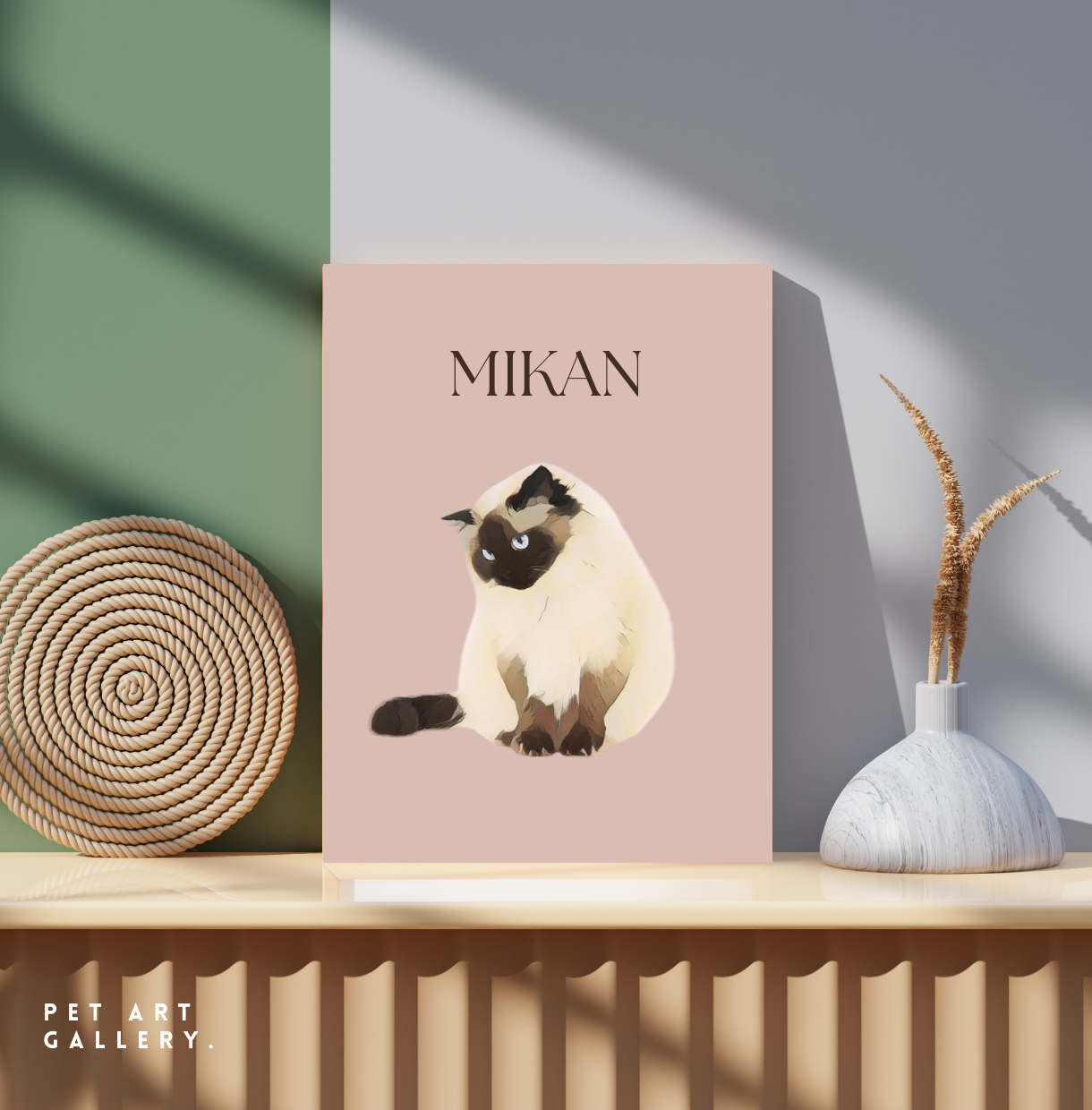 PARIS:ペットの写真から作るオリジナルキャンバスアート