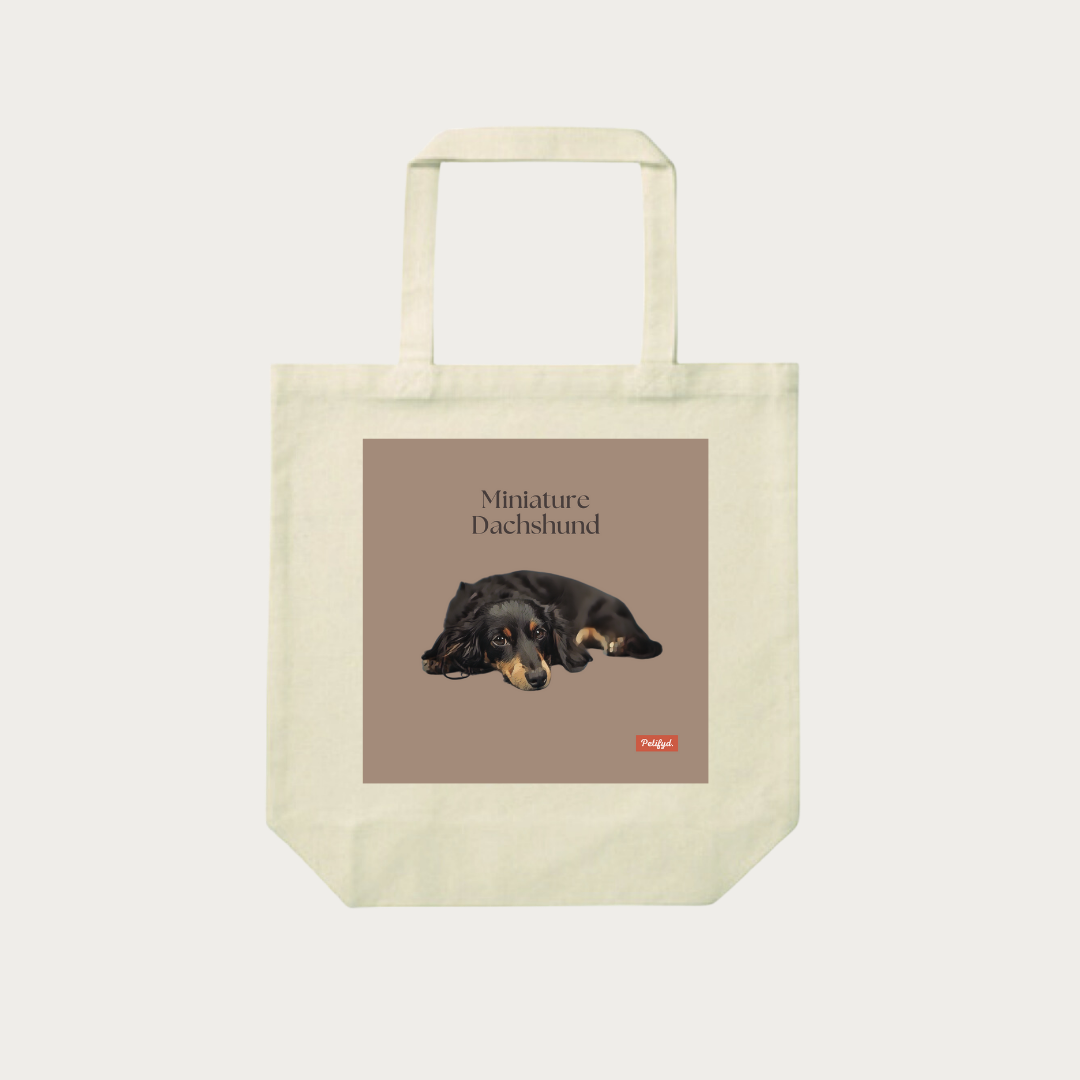 PARIS-totebag- Miniature Dachshund 4