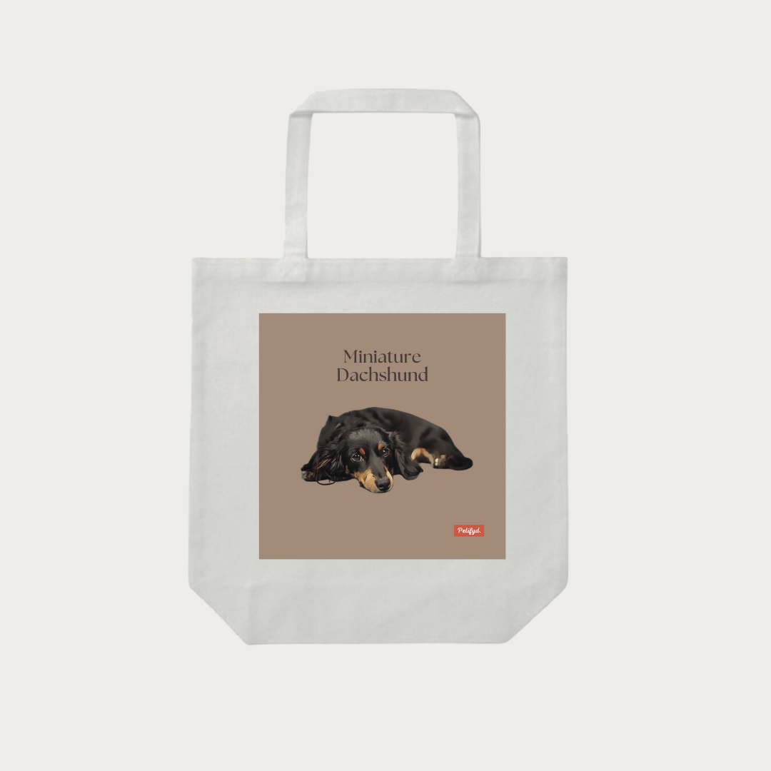 PARIS-totebag- Miniature Dachshund 4