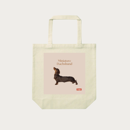 PARIS-totebag- Miniature Dachshund