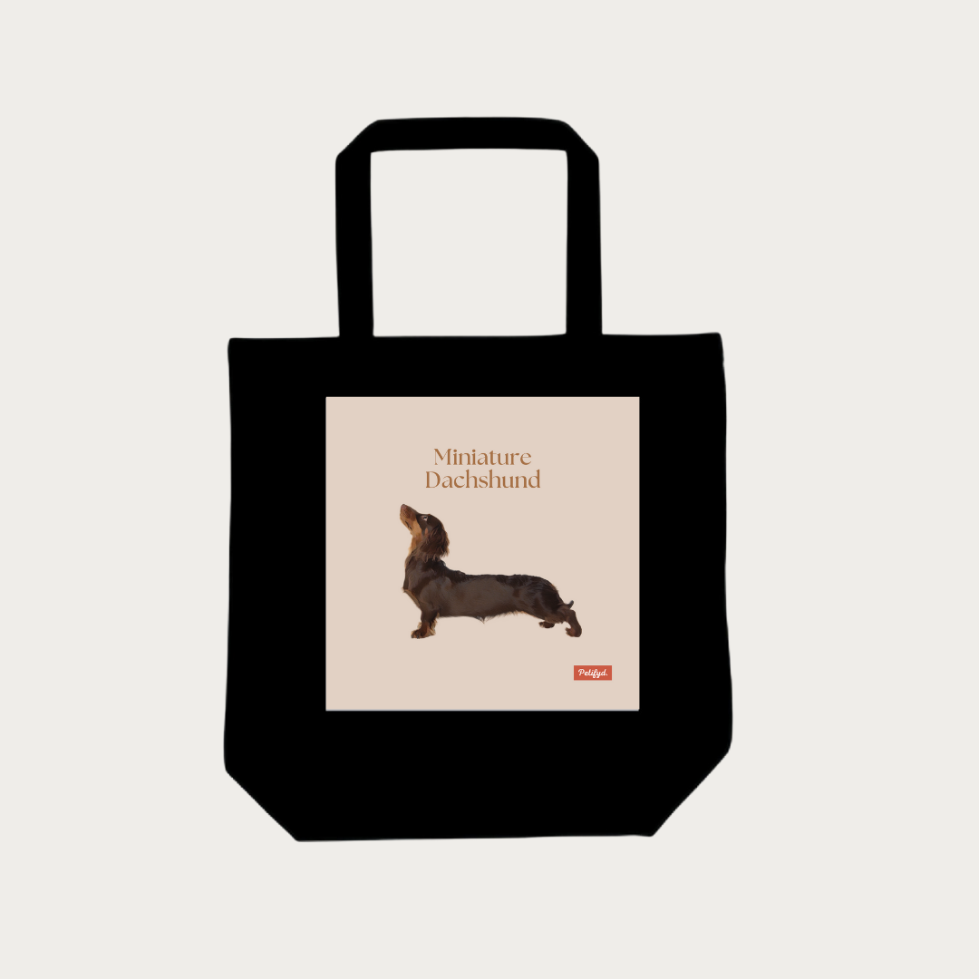 PARIS-totebag- Miniature Dachshund