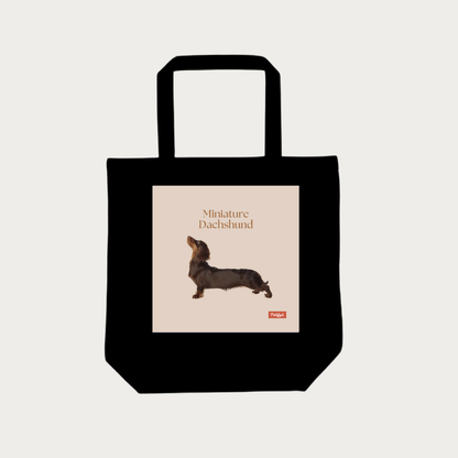 PARIS-totebag- Miniature Dachshund