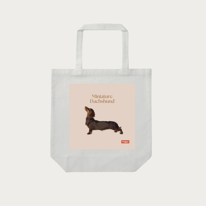 PARIS-totebag- Miniature Dachshund